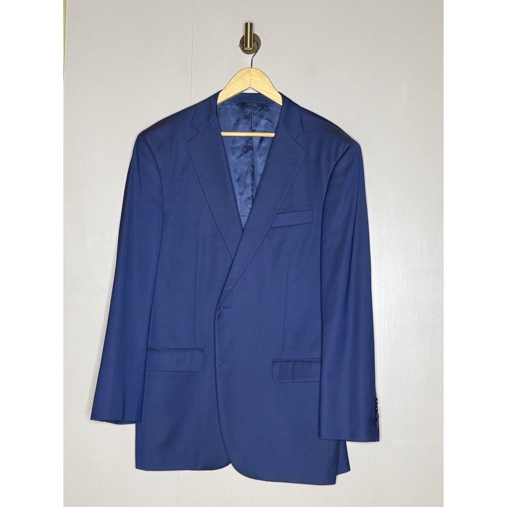 Estrato by Trabaldo Togna for Brooks Brothers 1818 Madison Blue Wool Blazer 42L